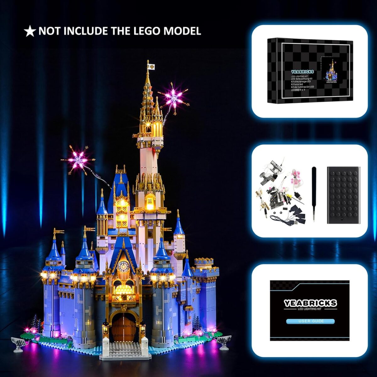 LED Light for LEGO-43222 Disney Castle Building Blocks (LEGO Set NOT Include) - Image 5