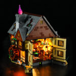 Compatible with LEGO LED Light for 21341 Ideas Disney Hocus Pocus The Sanderson Sisters' Cottage Building Blocks Model BEST GIFT(Building Set NOT Included)