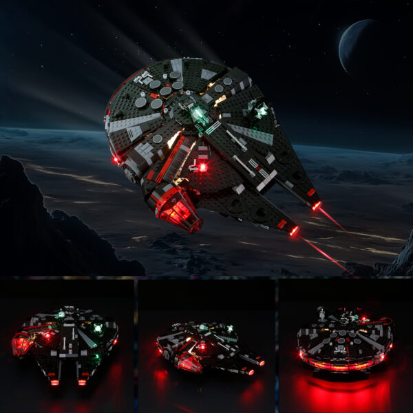 Compatible with LEGO LED Light for 75389 Star Wars The Dark Falcon Building Blocks Model BEST GIFT(Building Set NOT Included)