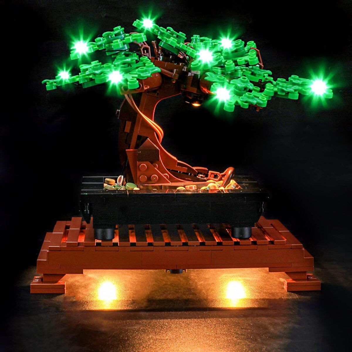 Compatible with LEGO LED Light for 10281 Creator Expert Bonsai Tree(Green) Building Blocks Model BEST GIFT(Building Set NOT Included) - Image 1