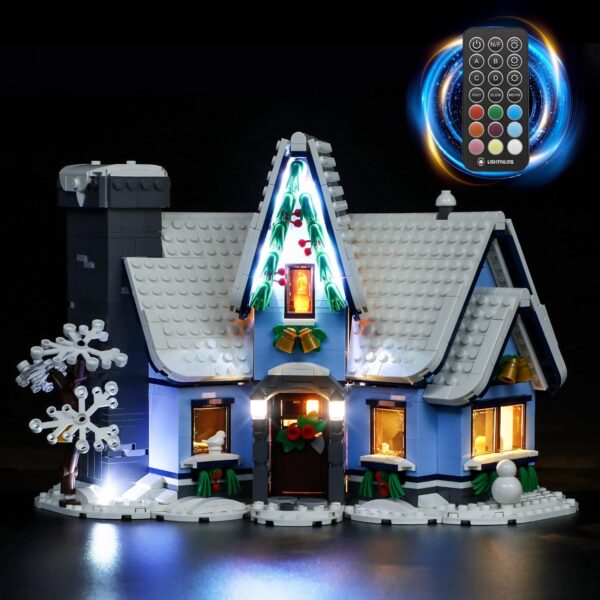 Compatible with LEGO LED Light for 10293 Creator Expert Santa’s Visit Building Blocks Model BEST GIFT(Building Set NOT Included)