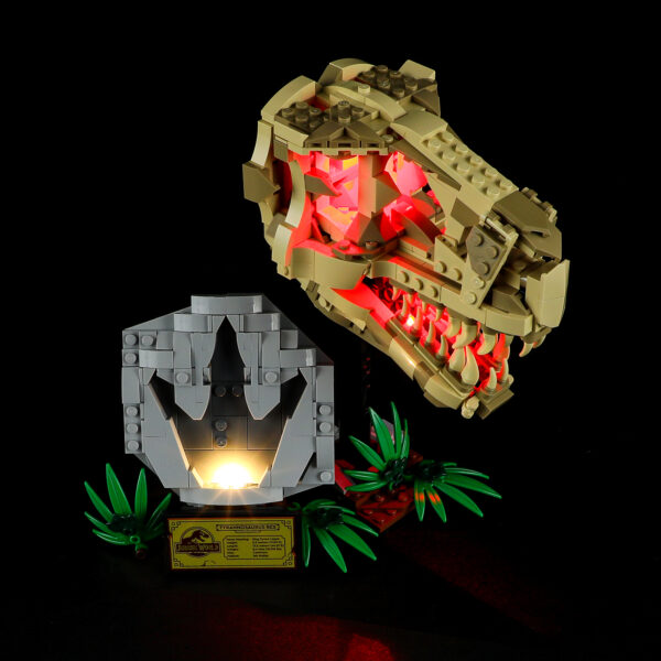 Compatible with LEGO LED Light for 76964 Jurassic World Dinosaur Fossils T. rex Skull Building Blocks Model  BEST GIFT(Building Set NOT Included)