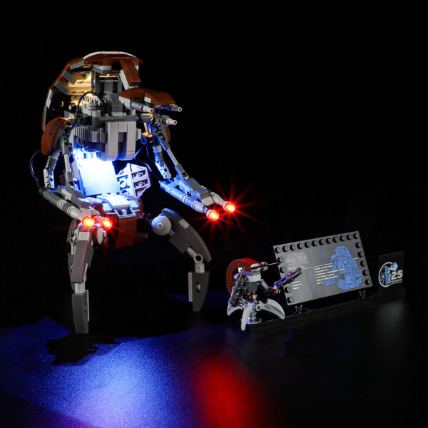 Compatible with LEGO LED Light for 75381 Star Wars Droideka Building Blocks Model BEST GIFT(Building Set NOT Included)