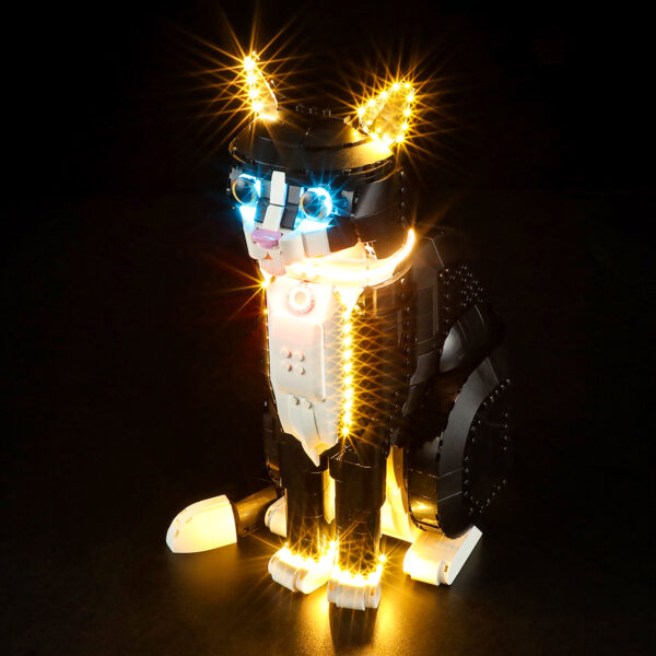 Compatible with LEGO LED Light for 21349 Ideas Tuxedo Cat Building Blocks Model BEST GIFT(Building Set NOT Included)