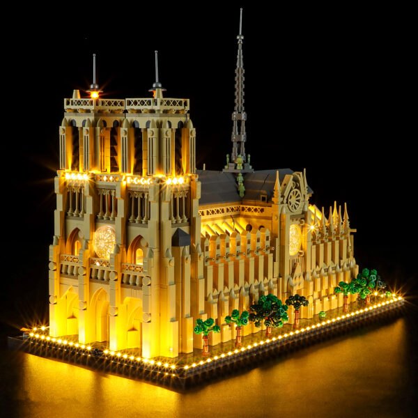 Compatible with LEGO LED Light for 21061 Architecture Notre Dame Cathedral Building Blocks Model BEST GIFT(Building Set NOT Included)